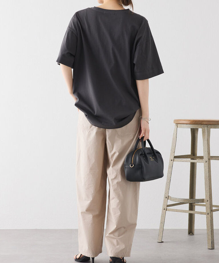  「【汗シミ防止素材】シンプルロゴTシャツ」|プルオーバー|