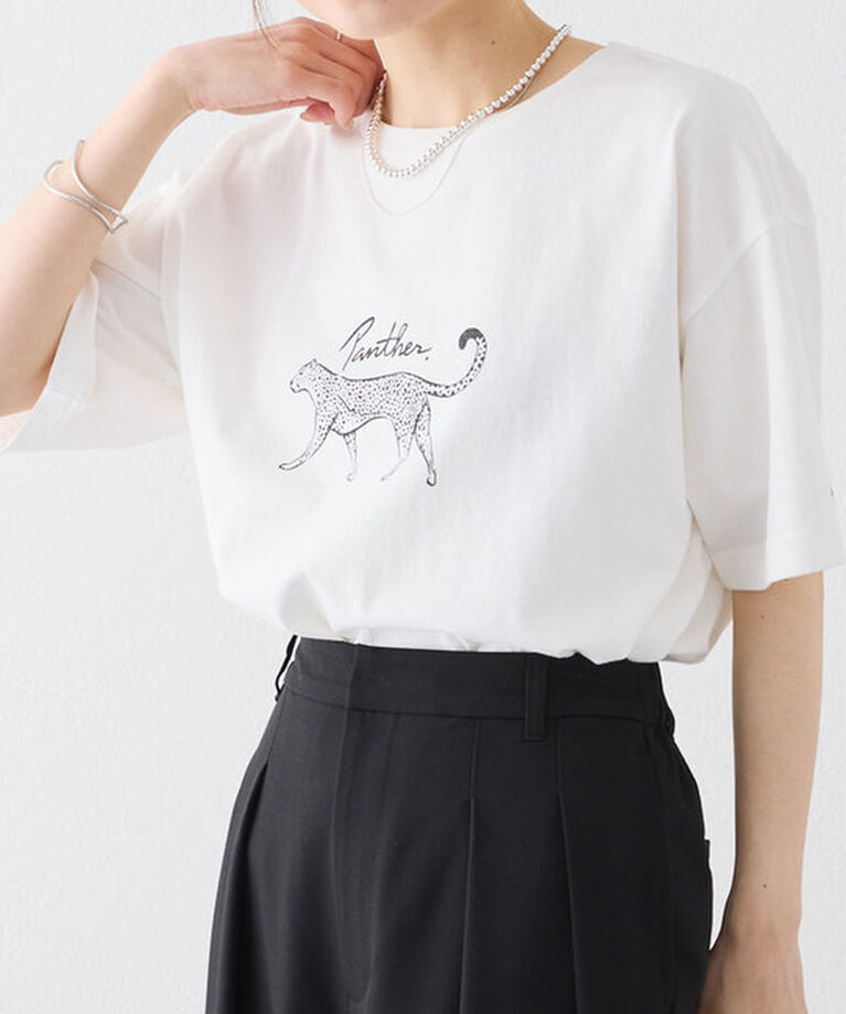  「アニマルプリントパンサーTシャツ」|プルオーバー|
