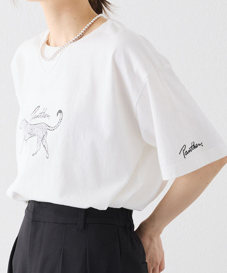  「アニマルプリントパンサーTシャツ」|プルオーバー|