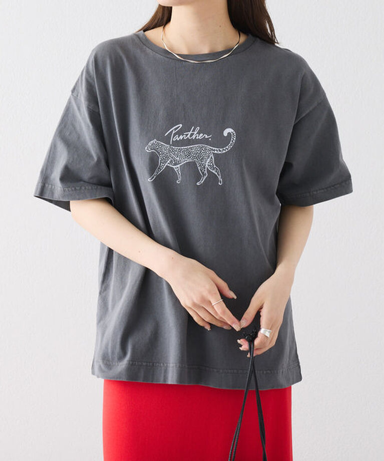  「アニマルプリントパンサーTシャツ」|プルオーバー|