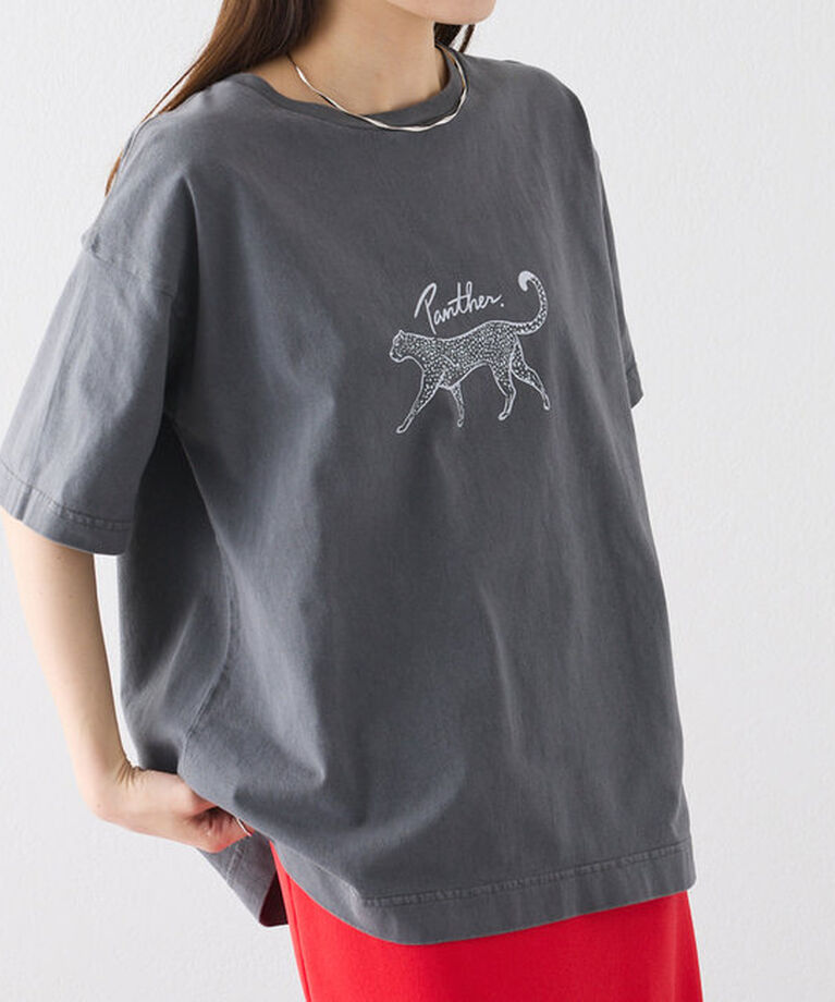  「アニマルプリントパンサーTシャツ」|プルオーバー|