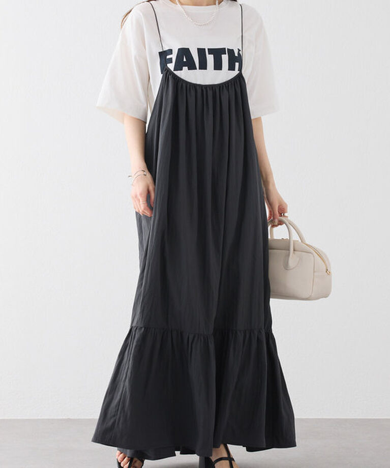  「ロー切替えキャミワンピース」|ワンピース|スミクロ