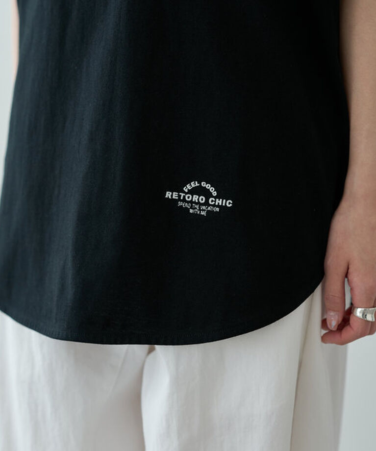  「【汗シミ防止】ワンポイントロゴTシャツ」|プルオーバー|
