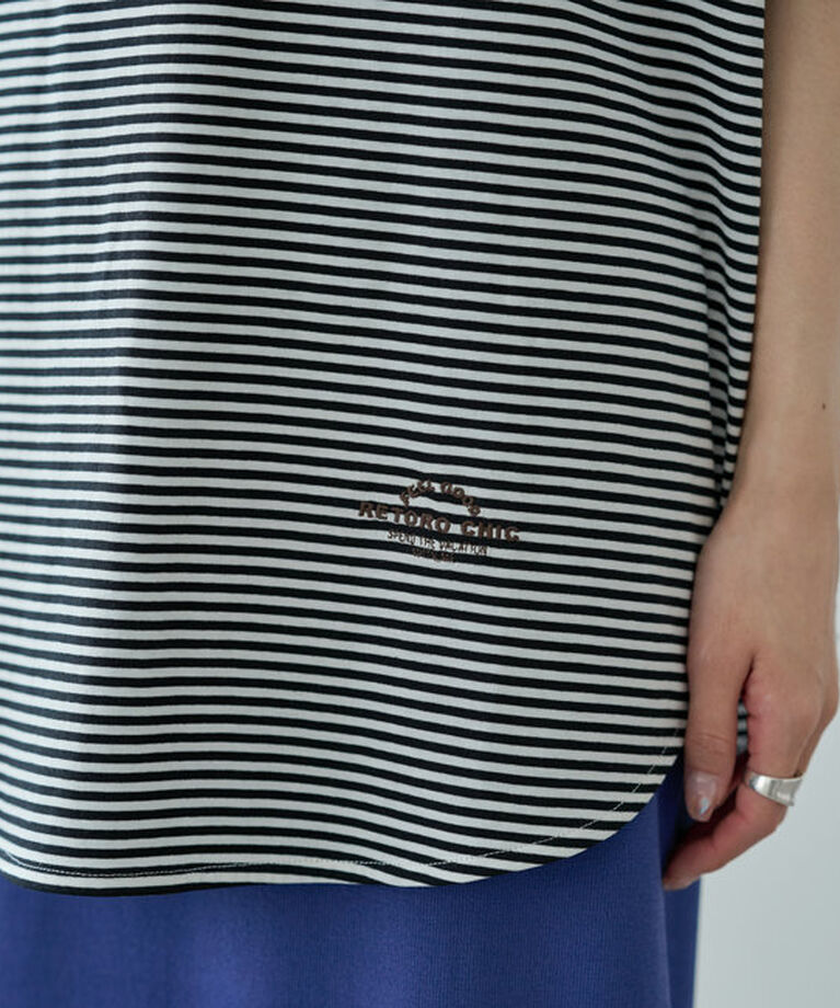  「【汗シミ防止】ワンポイントロゴTシャツ」|プルオーバー|