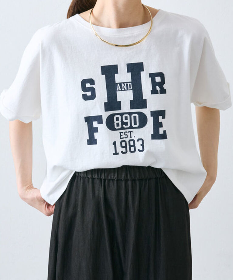  「カレッジロゴショートTシャツ」|プルオーバー|