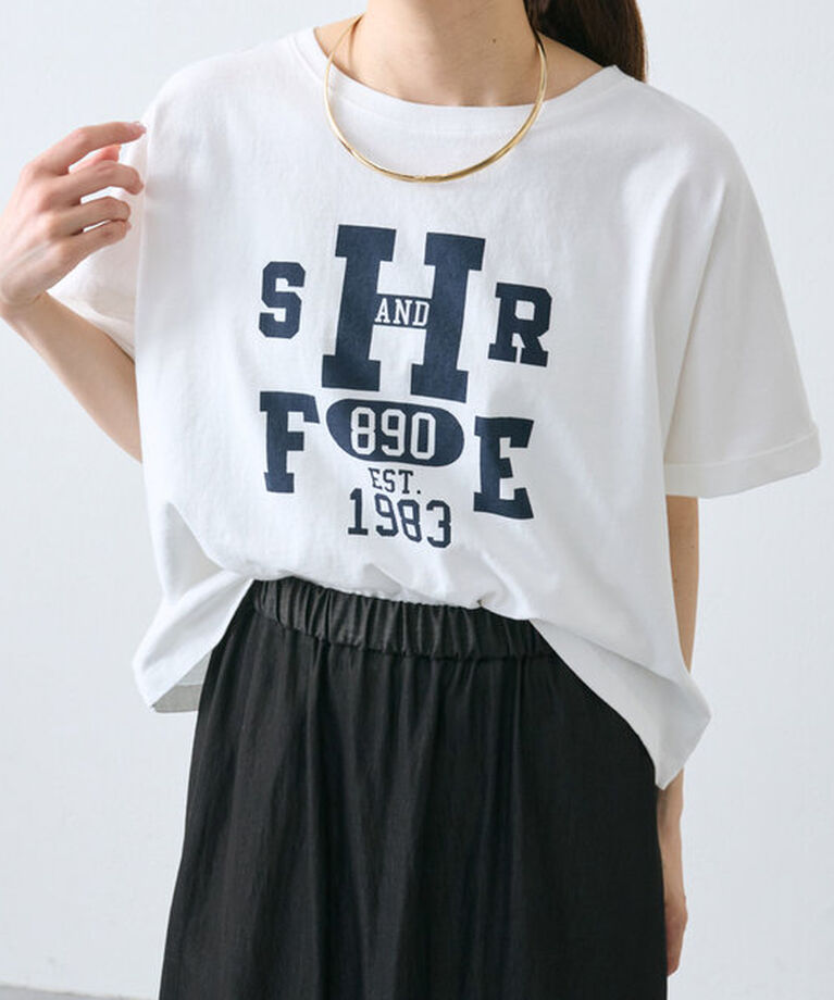  「カレッジロゴショートTシャツ」|プルオーバー|