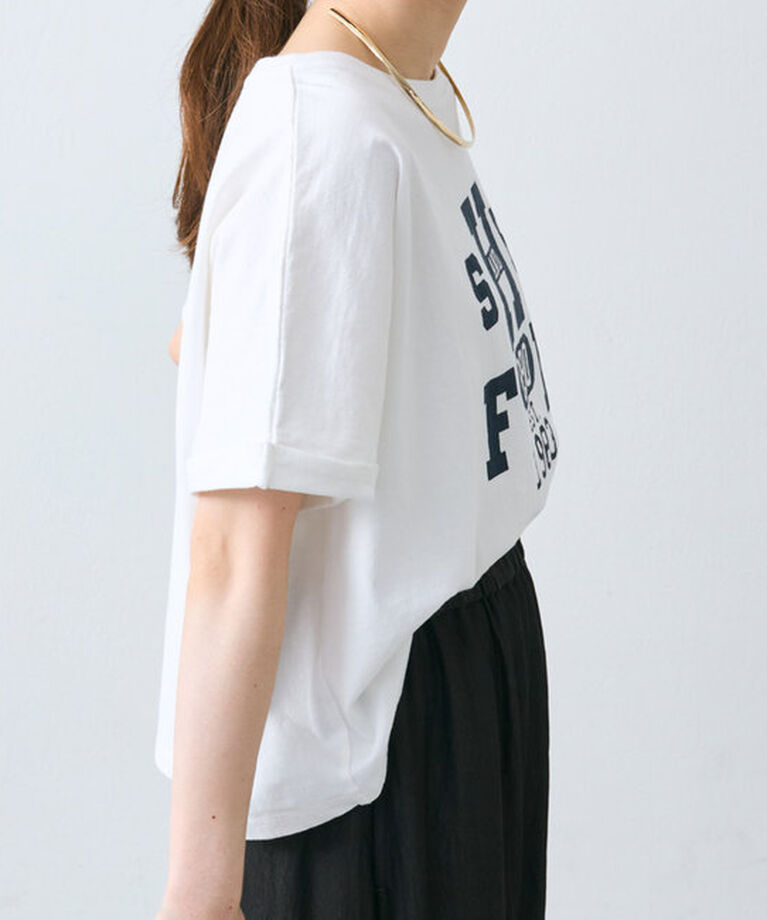  「カレッジロゴショートTシャツ」|プルオーバー|