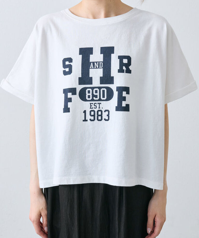  「カレッジロゴショートTシャツ」|プルオーバー|