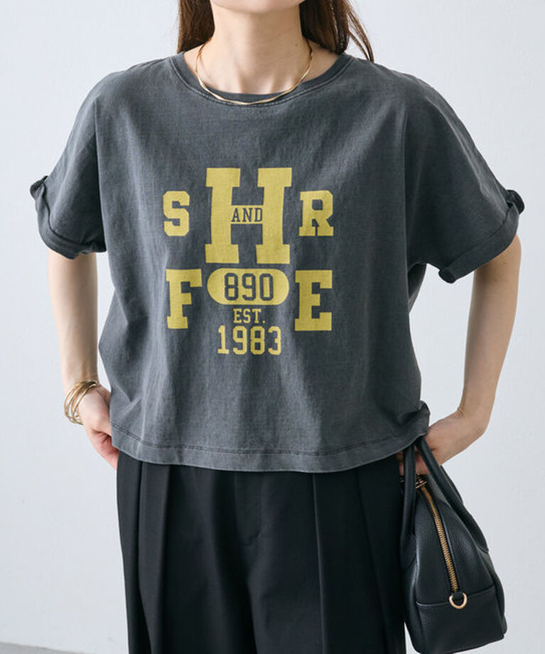  「カレッジロゴショートTシャツ」|プルオーバー|