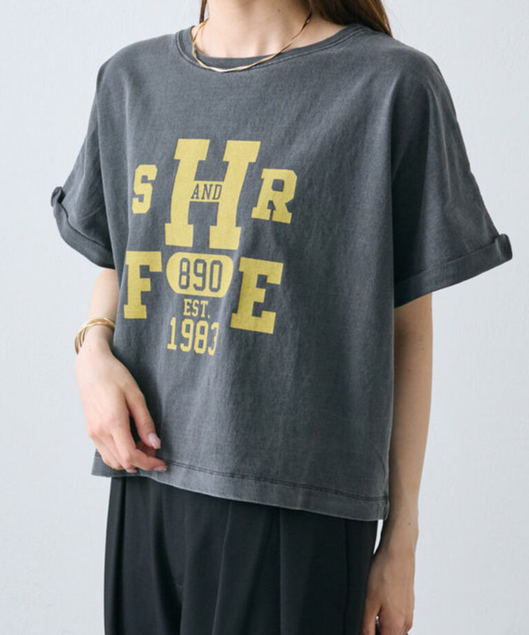  「カレッジロゴショートTシャツ」|プルオーバー|