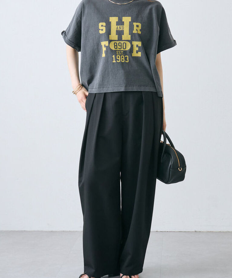  「カレッジロゴショートTシャツ」|プルオーバー|