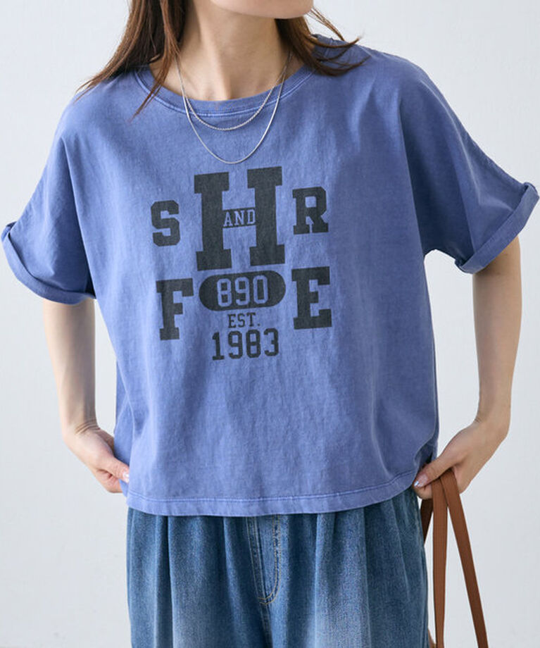 「カレッジロゴショートTシャツ」|プルオーバー|
