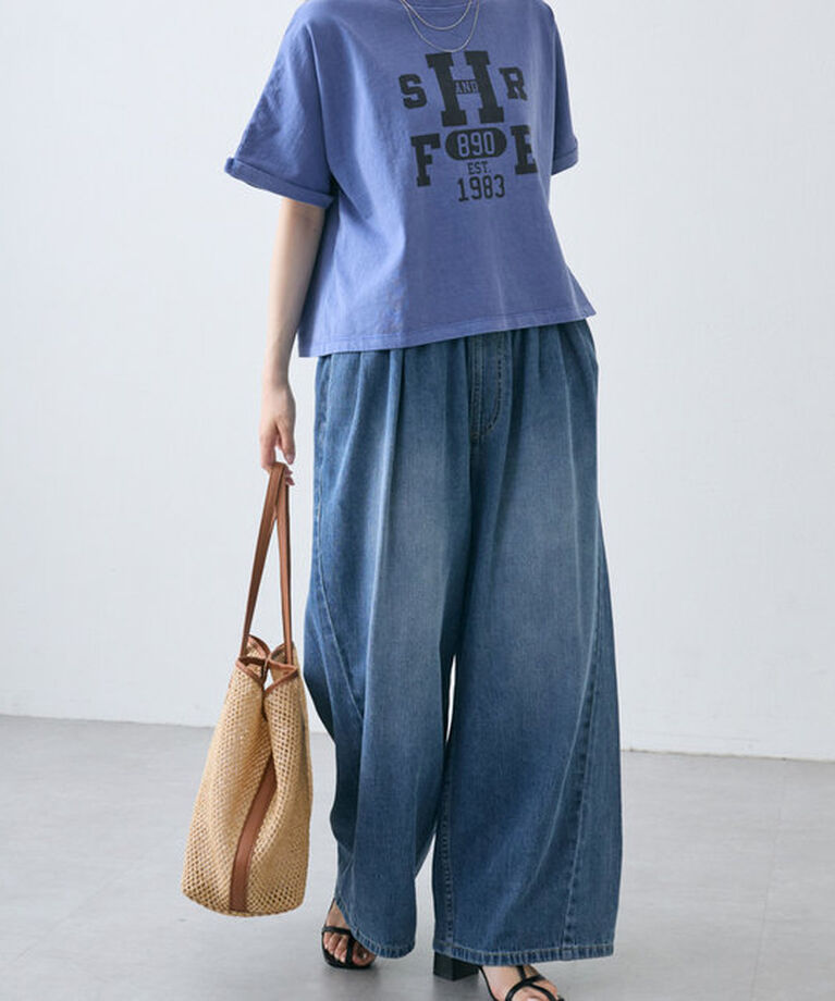  「カレッジロゴショートTシャツ」|プルオーバー|