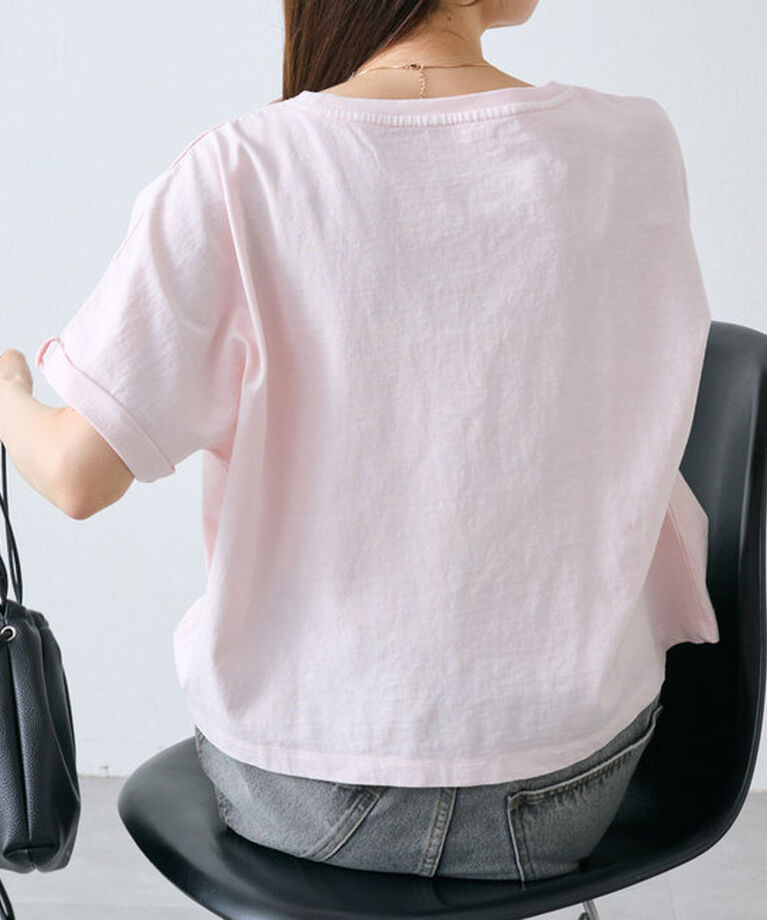  「カレッジロゴショートTシャツ」|プルオーバー|