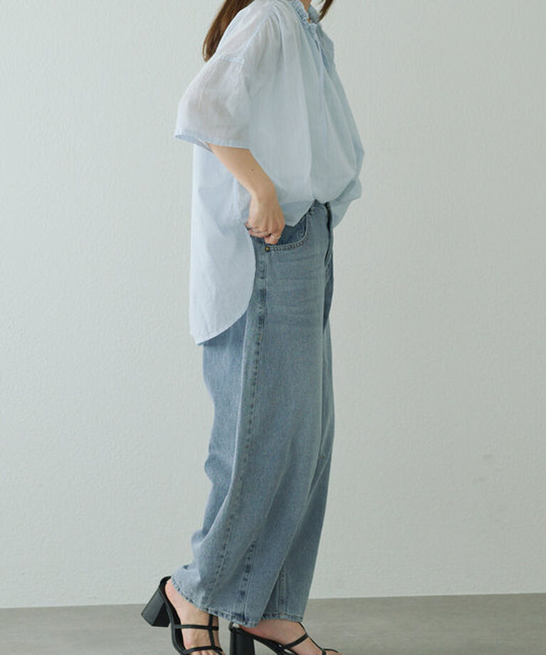  「【25th】綿麻デニムカーブシルエットパンツ」|その他|