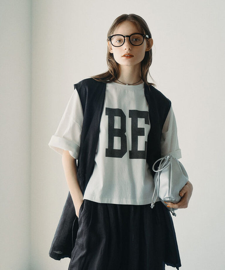  「スーピマコットンBIGロゴショートTシャツ」|プルオーバー|オフホワイト