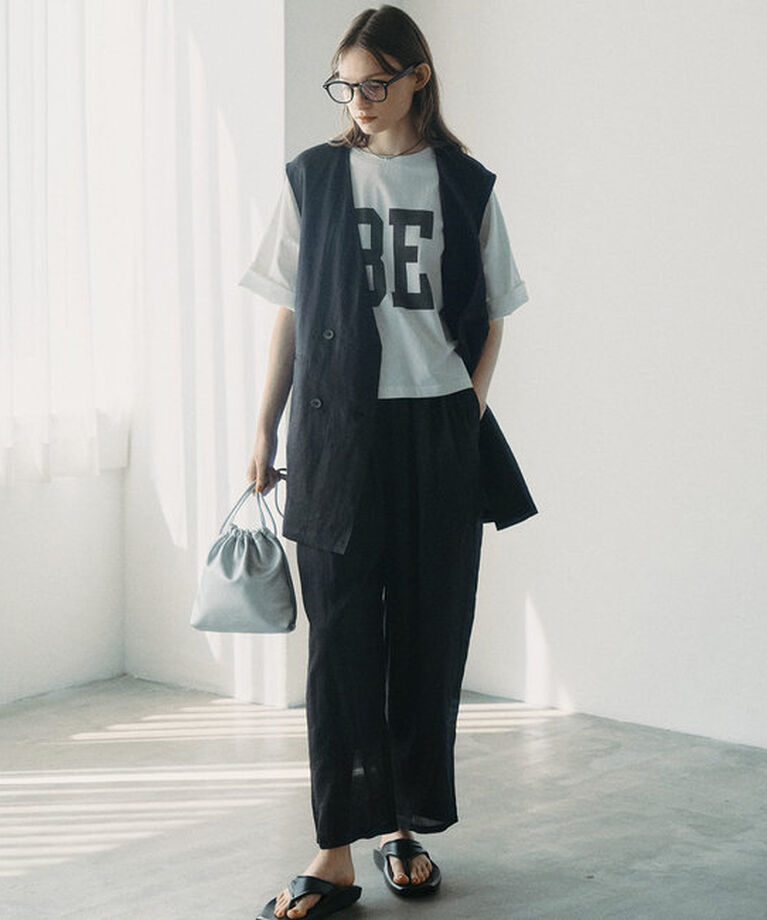  「スーピマコットンBIGロゴショートTシャツ」|プルオーバー|