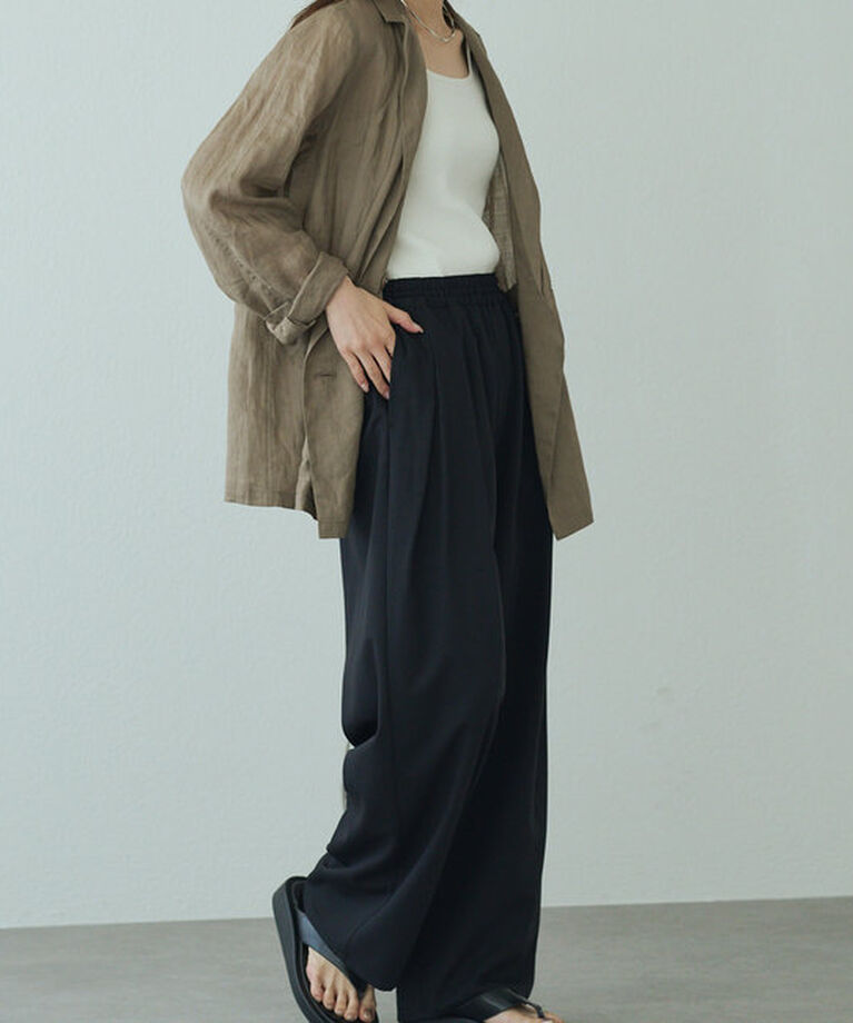  「ツータックウエストゴムストレッチパンツ」|その他|
