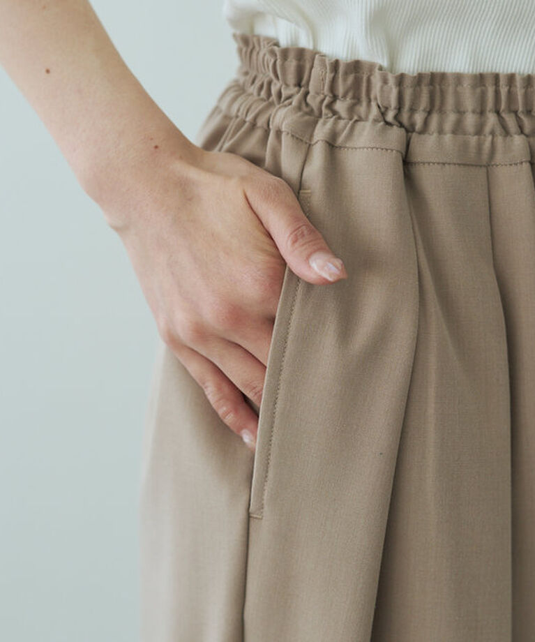  「ツータックウエストゴムストレッチパンツ」|その他|