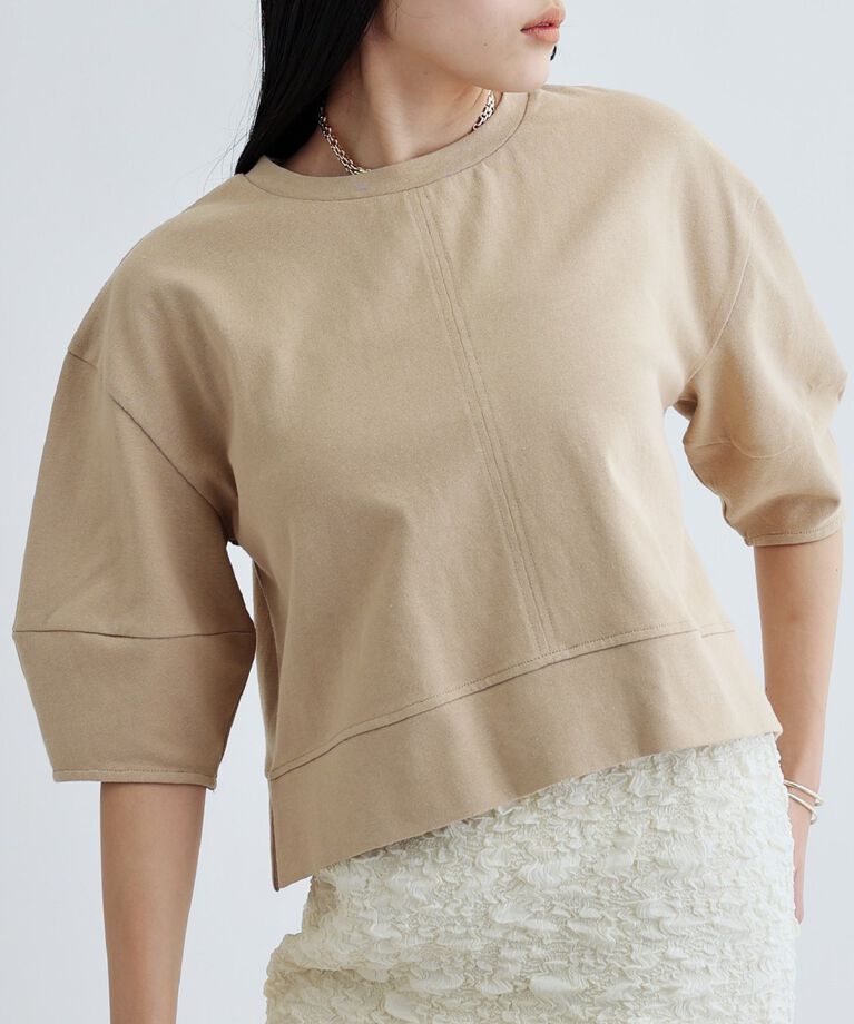 GALLEST「【再入荷】フォルムスリーブカットソー」|Tシャツ・カットソー|ライトベージュ(05