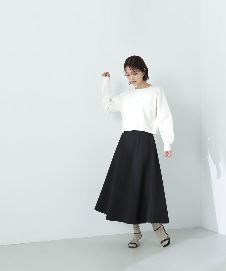  「カルゼストレッチシリーズ サーキュラースカート」|スカート|クロ