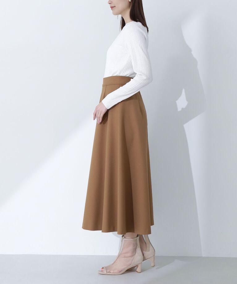  「カルゼストレッチシリーズ サーキュラースカート」|スカート|