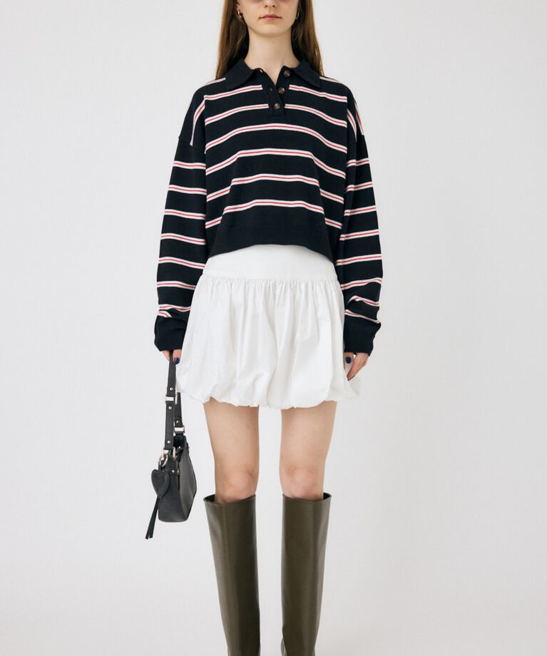 MOUSSY「BOXY KNIT ポロ」|ニット・セーター|