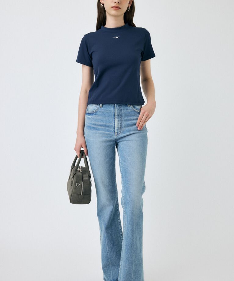 MOUSSY「MVS L/BLU FLARE」|デニム|