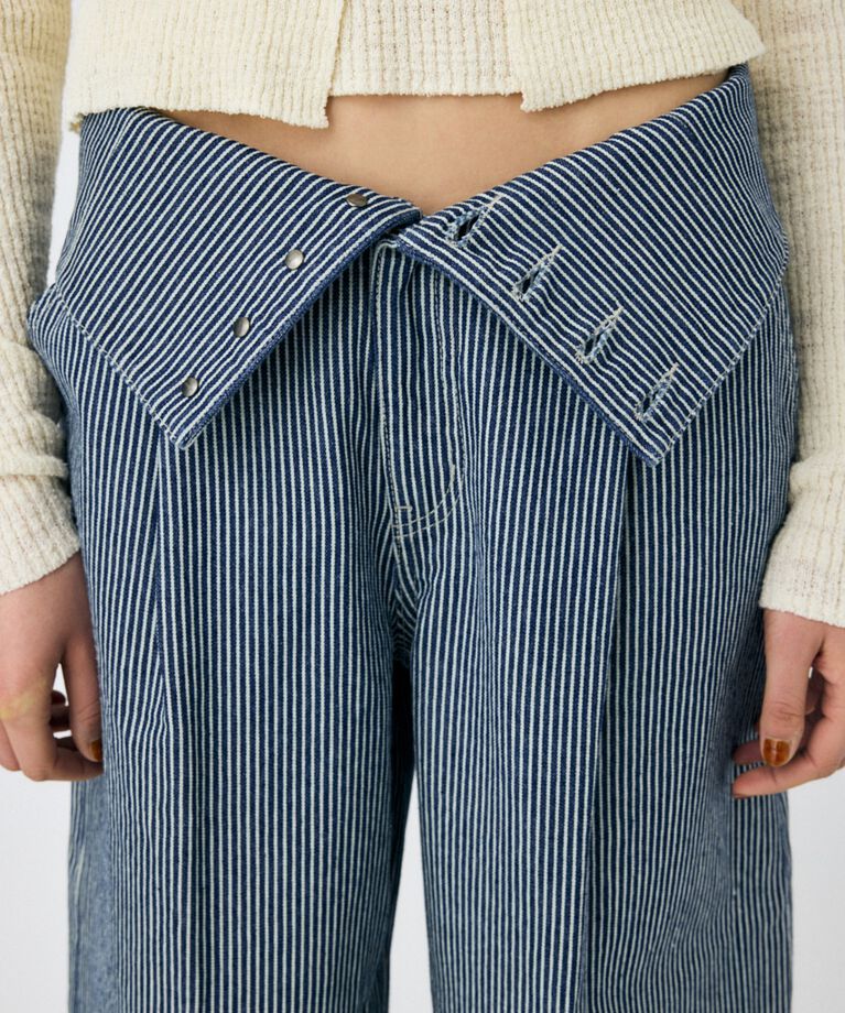 MOUSSY「CORSET DESIGN バギー デニム」|デニム|