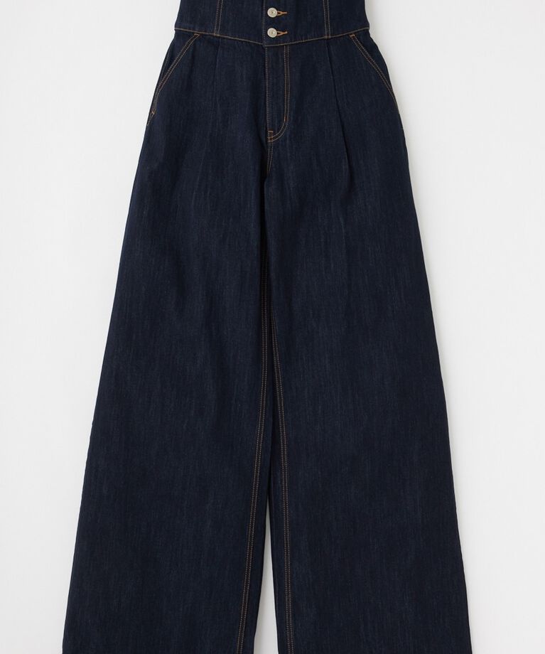 MOUSSY「CORSET DESIGN バギー デニム」|デニム|