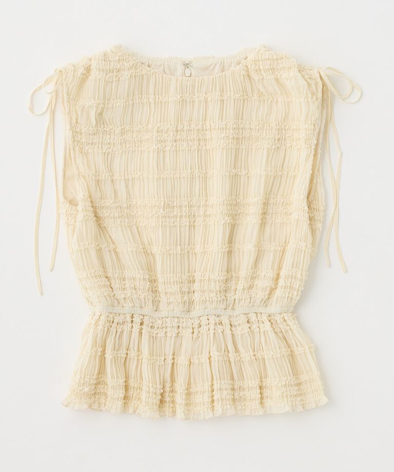 MOUSSY「FRILL CHIFFON ブラウス」|シャツ・ブラウス|