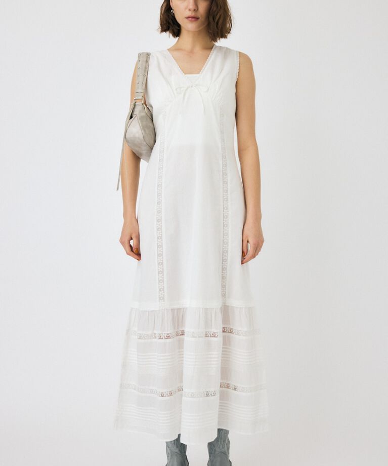 MOUSSY「LACE LONG ドレス」|ワンピース|