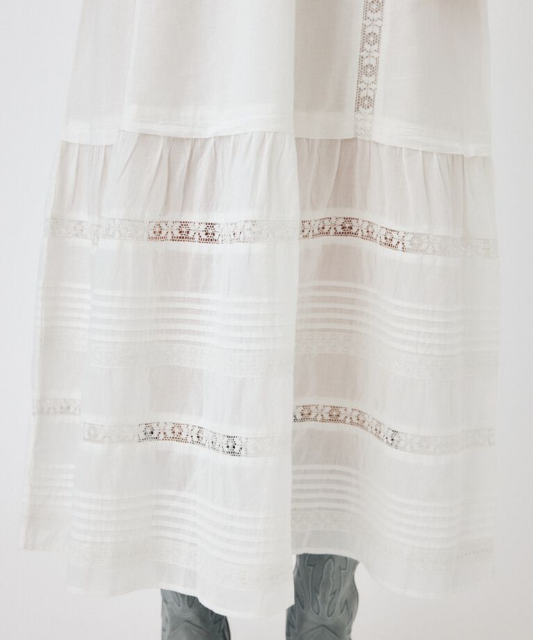 MOUSSY「LACE LONG ドレス」|ワンピース|