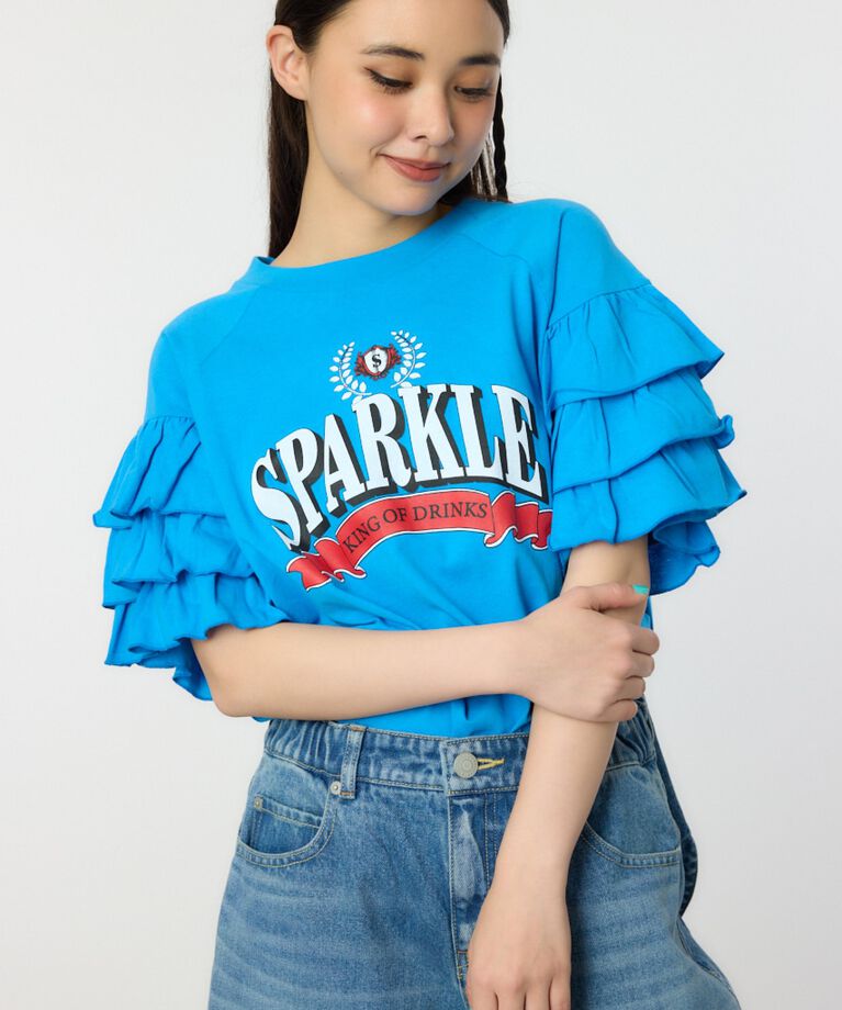 RODEO CROWNS「SPARKLE フリルトップス」|Tシャツ・カットソー|BLU