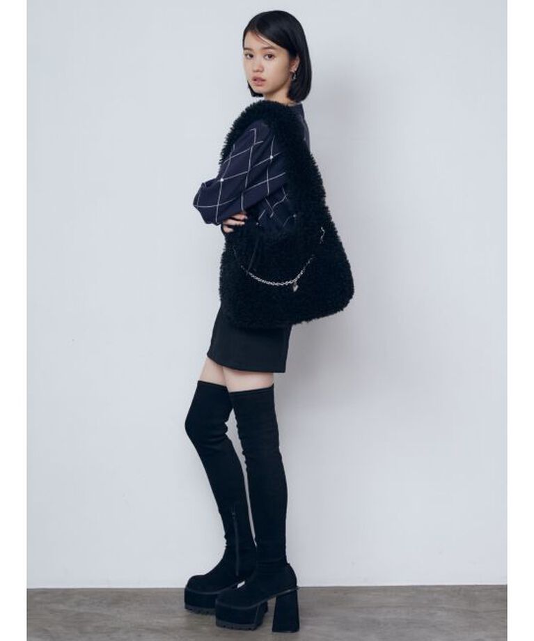 EMODA「【WEB限定】フェイクファーバルキーバッグ」|ハンドバッグ|