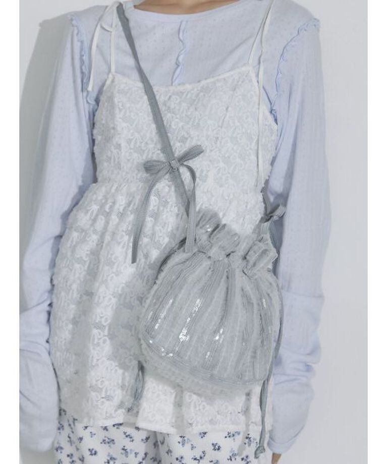 merry jenny「【再入荷】ribbonスパンコールポシェット」|ショルダー・メッセンジャー|
