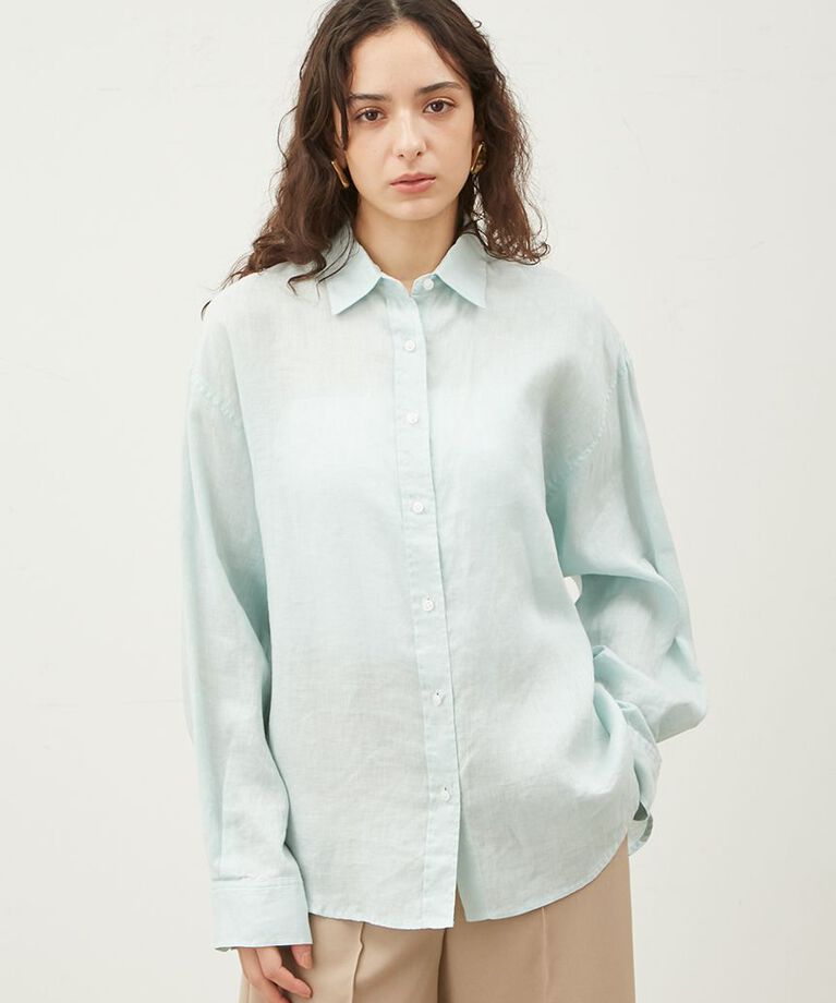 Mila Owen「【セットアップ対応】フレンチリネンオーバーサイズシャツ」|シャツ・ブラウス|MNT