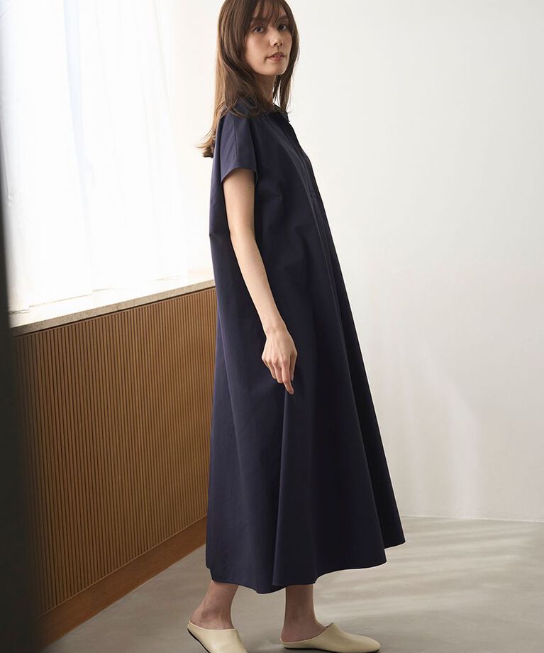 Mila Owen「スキッパーカラーAラインワンピース」|ワンピース|