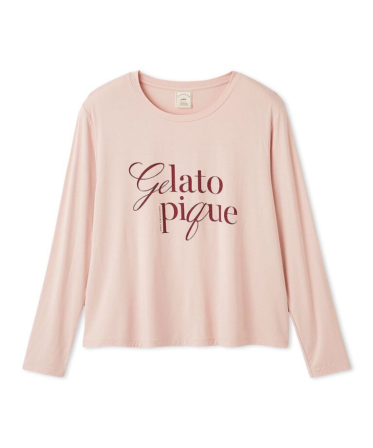 gelato pique「【接触冷感】レーヨンロゴロンT」|ルームウェア|