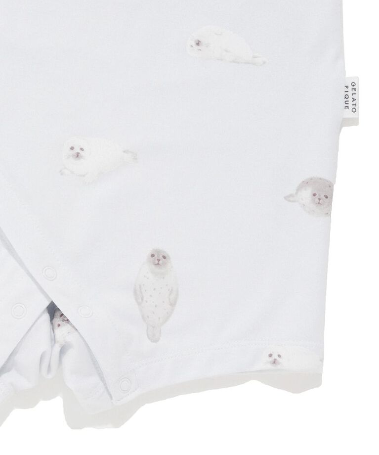 GELATO PIQUE KIDS & BABY「【BABY】【接触冷感】あざらし柄ロンパース」|ロンパース|