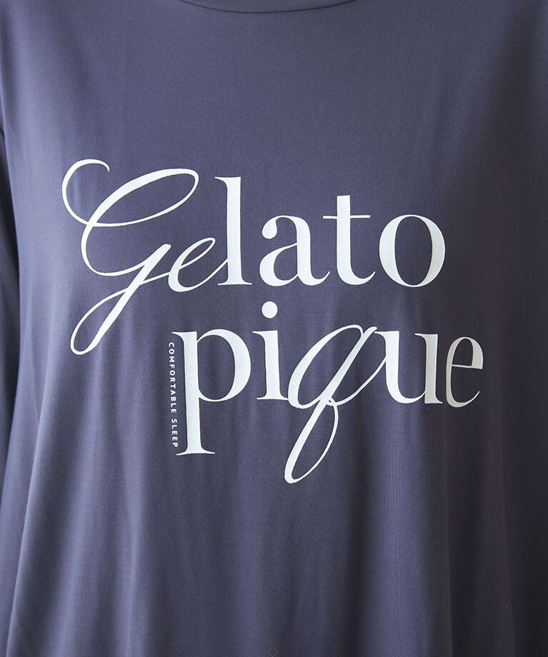 gelato pique「【ラッピング済み】【接触冷感】レーヨンロゴロンT&8分丈パンツSET」|ルームウェア|
