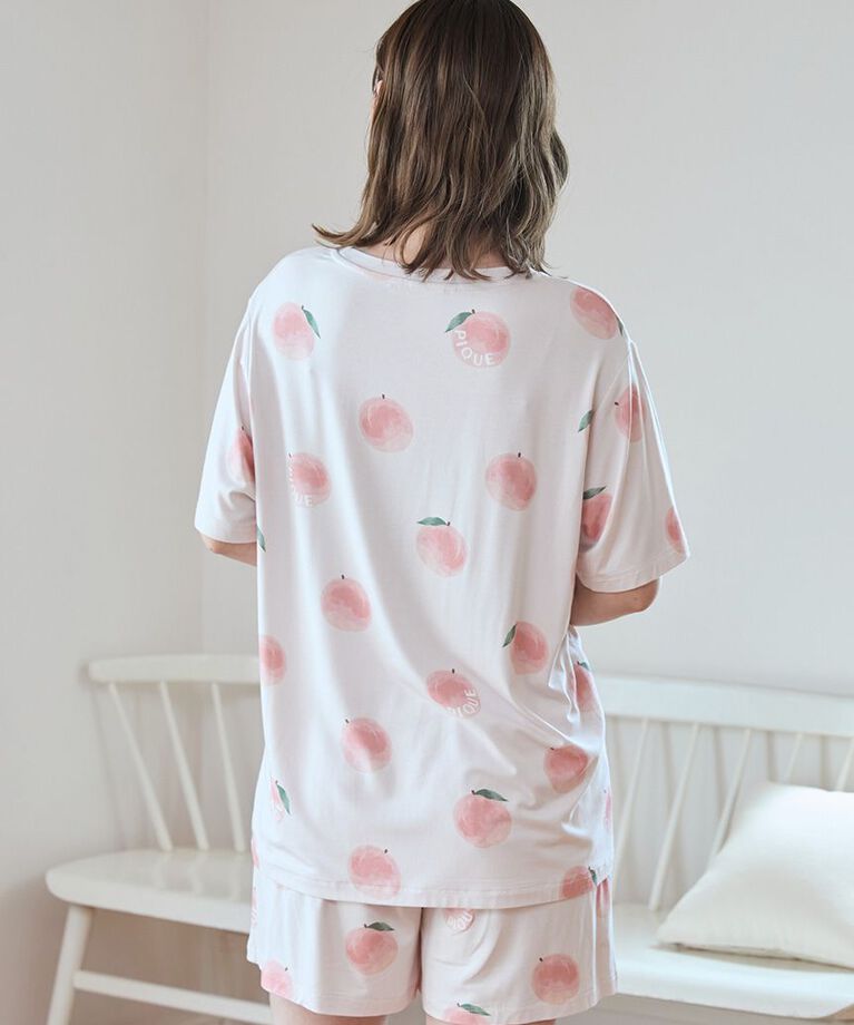 gelato pique「【接触冷感】フルーツ柄Tシャツ」|ルームウェア|
