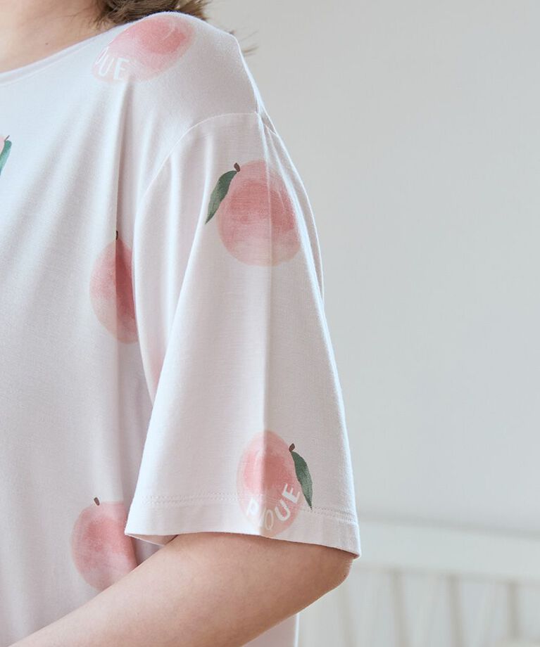 gelato pique「【接触冷感】フルーツ柄Tシャツ」|ルームウェア|