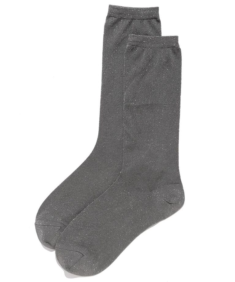 SNIDEL「ラメシアーソックス」|ソックス|GRY