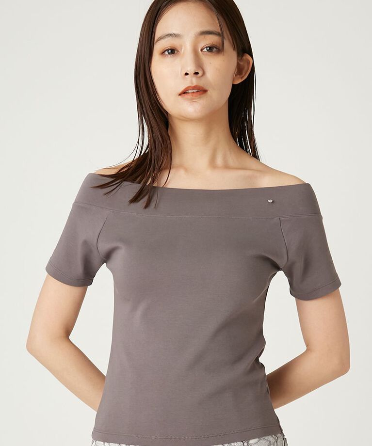 FRAY I.D「オフショルダーカットソー／ウォッシャブル」|Tシャツ・カットソー|