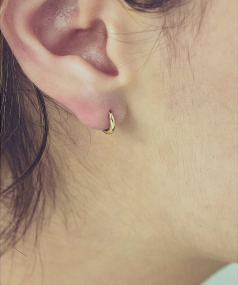 ete「K18YG フープ ピアス」|ピアス|