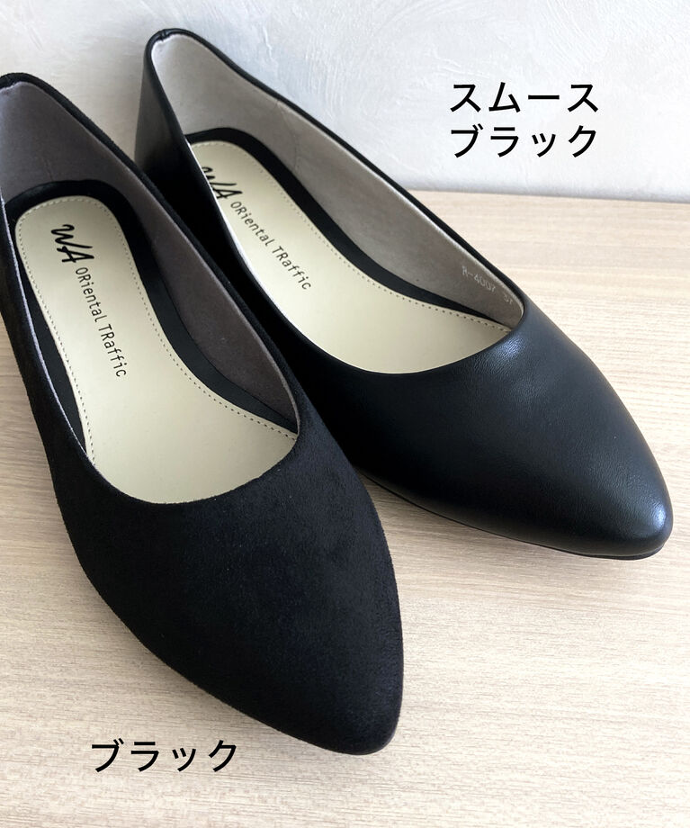 ORiental TRaffic「【WEB限定】ポインテッドトゥフラットパンプス/R-4007 パンプス リピーター続出 人気 売れてる トレンド」|パンプス|