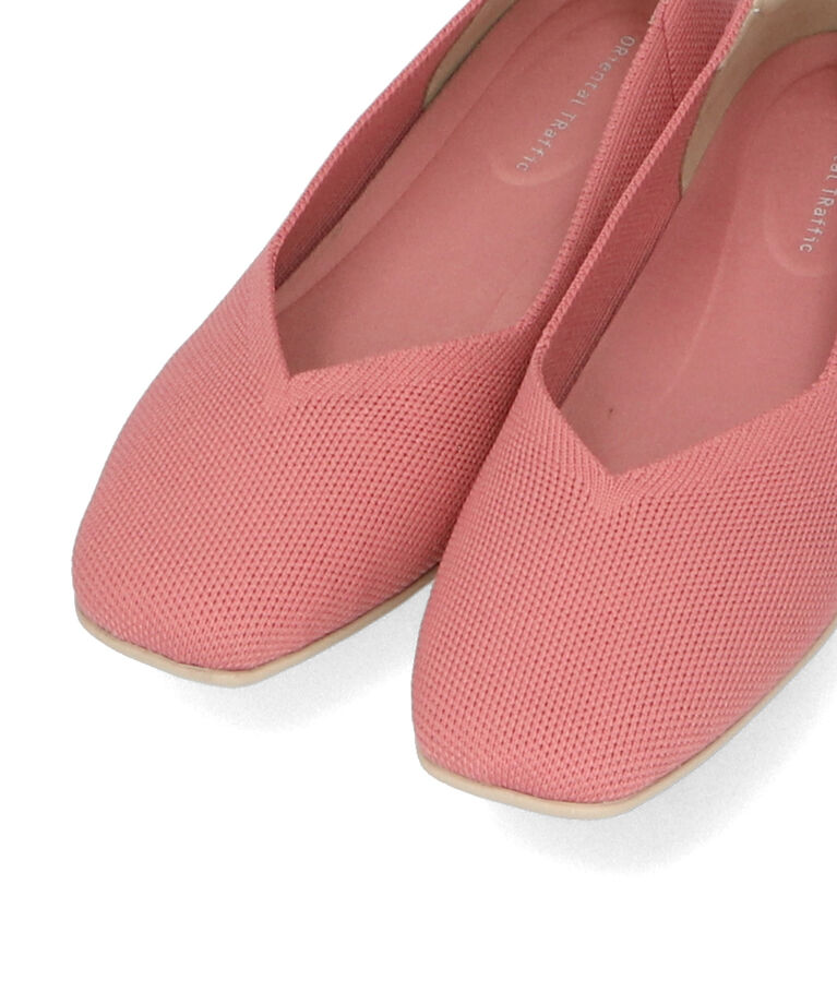 ORiental TRaffic「【洗濯OK】ニットパンプス/R-3215 軽量 フラットパンプス 通気性 人気 売れてる トレンド 柔らかい」|パンプス|