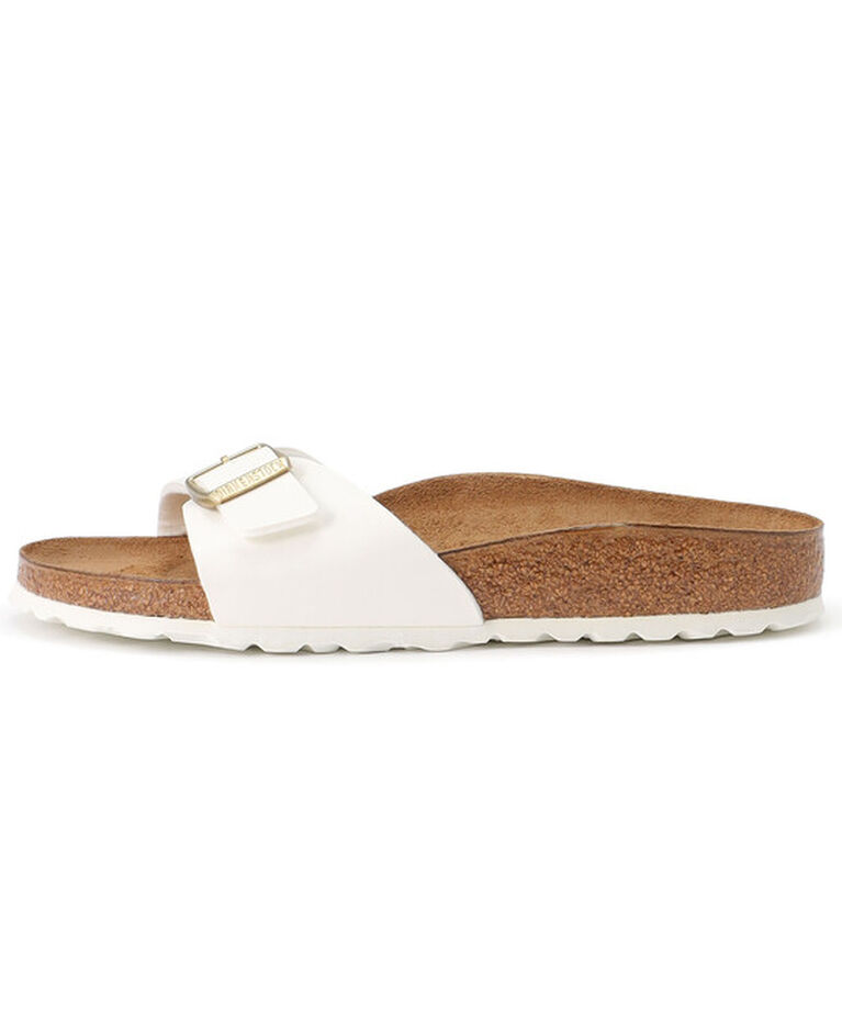 BIRKENSTOCK「【ビルケンシュトック】マドリッド/パテントホワイト ビルコフロー/サンダル レディース」|サンダル|