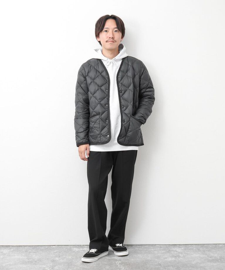 NOLLEY'S goodman「【TAION/タイオン】別注PIPING V NECK DOWN CARDIGAN 24AW」|ダウン|